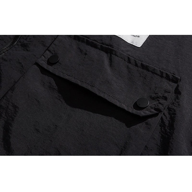 Stand collar zip up jacket HL2162