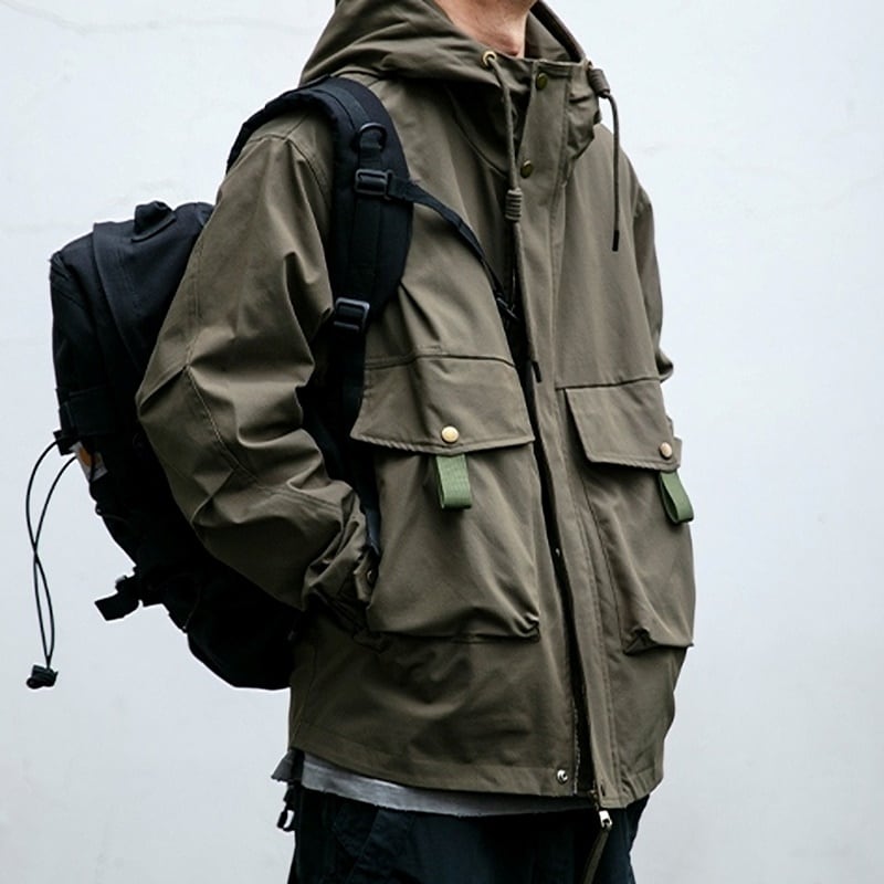 Multi-pocket mountain parka HL2168
