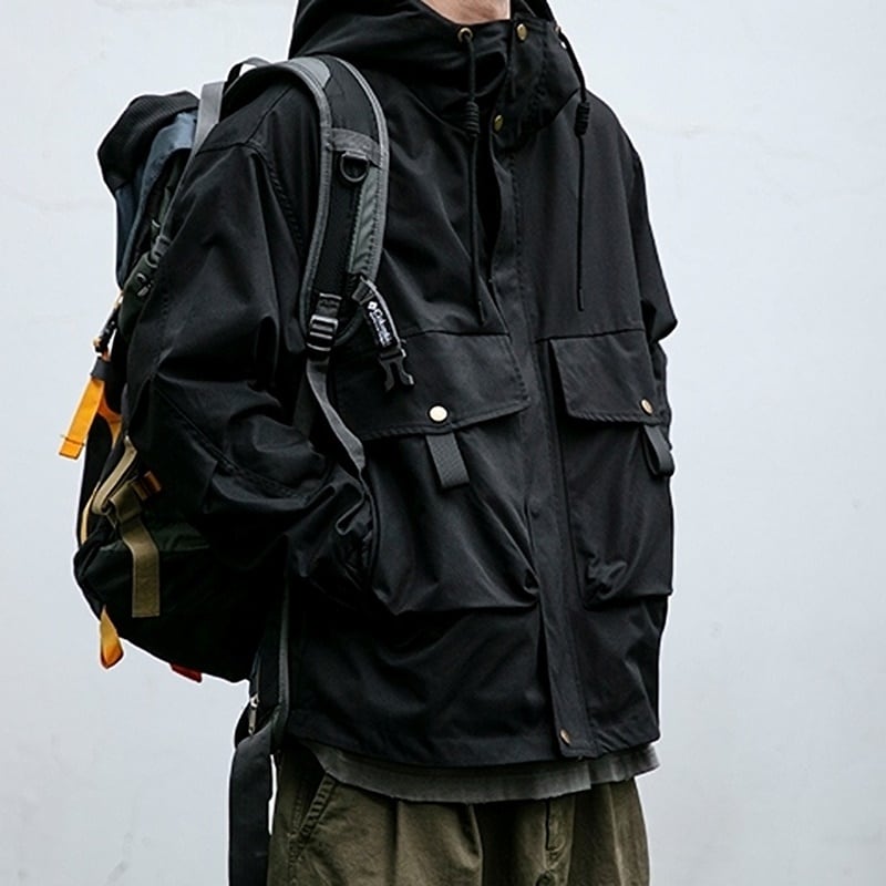 Multi-pocket mountain parka HL2168