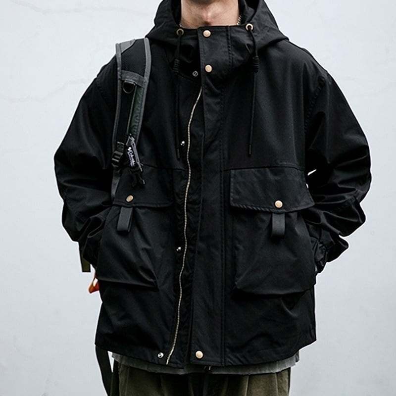 Multi-pocket mountain parka HL2168