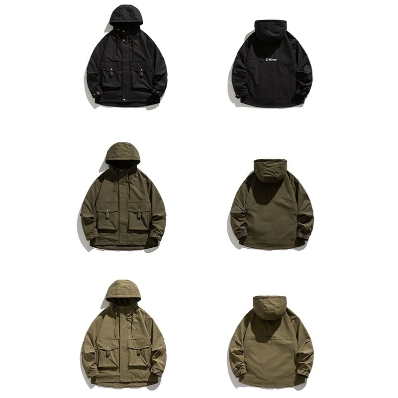 Multi-pocket mountain parka HL2168