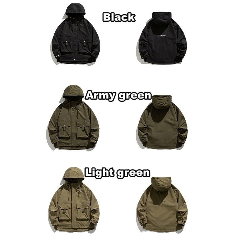 Multi-pocket mountain parka HL2168