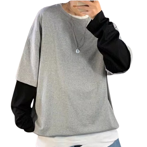 Faux layered draglan tops HL2177