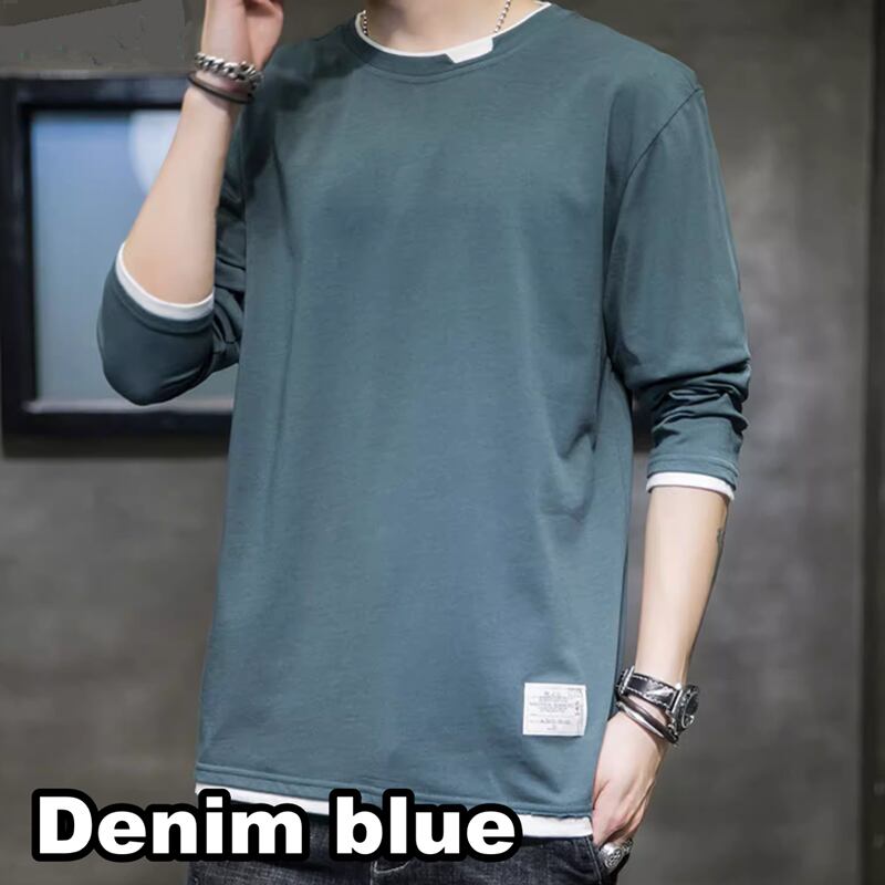 Round neck basic long sleeve T-shirt HL2178
