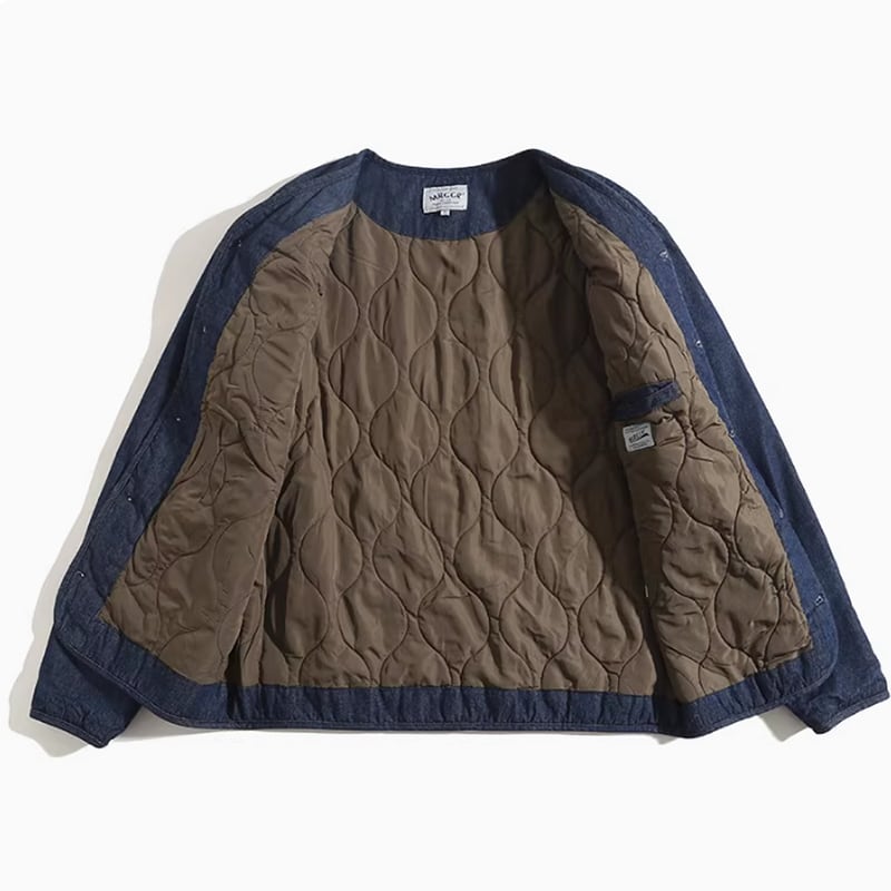 Quilted denim jacket HL2240