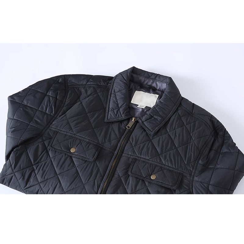Quilted lapel jacket HL2242