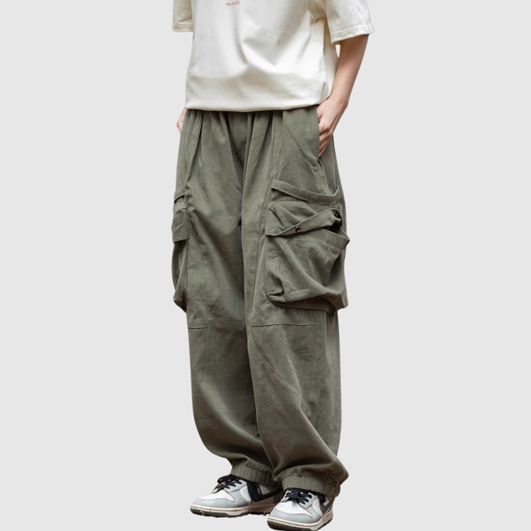 Big pocket loose pants HL2202