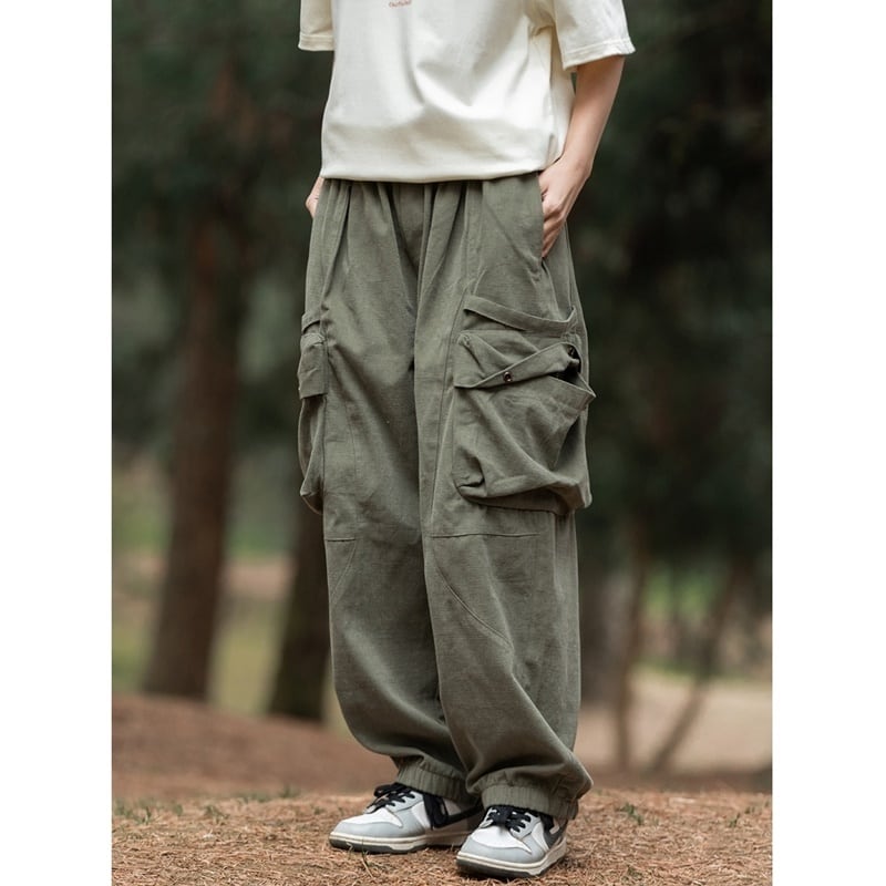 Big pocket loose pants HL2202
