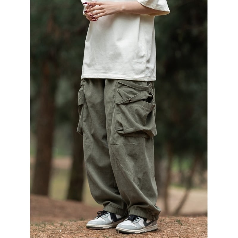 Big pocket loose pants HL2202
