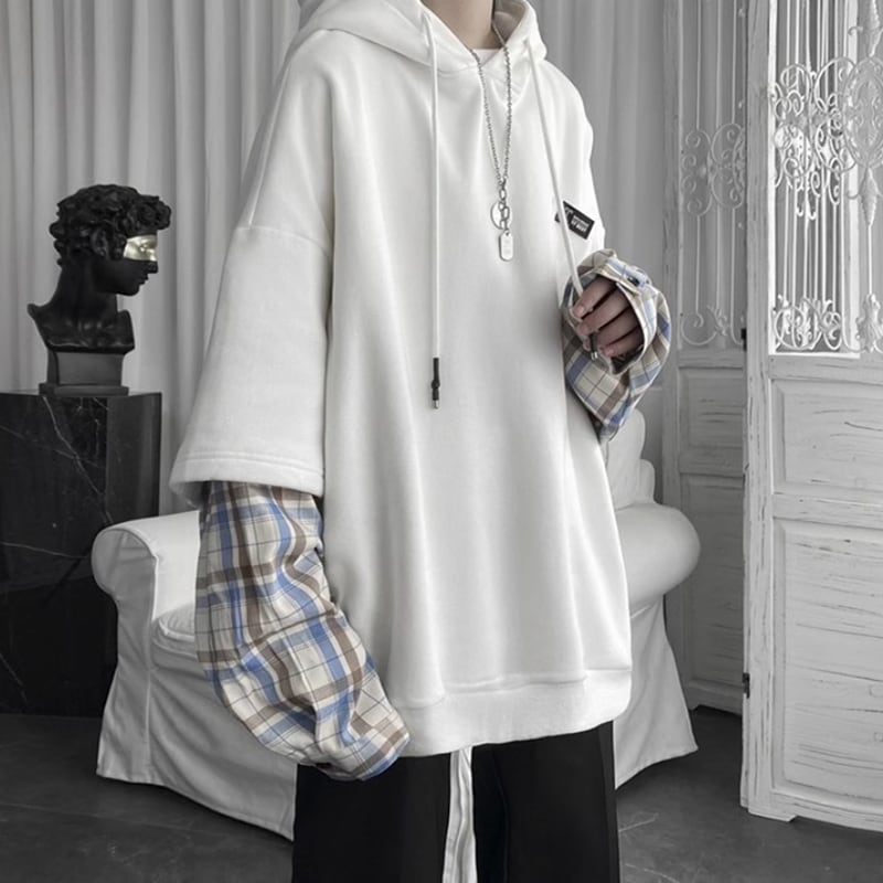 Layered style hoodie HL2189