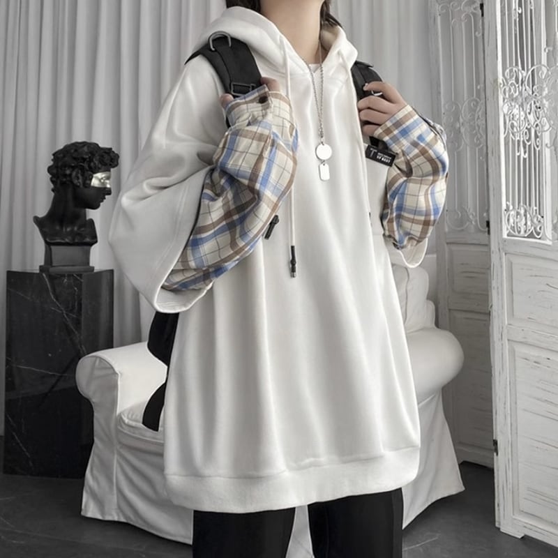 Layered style hoodie HL2189