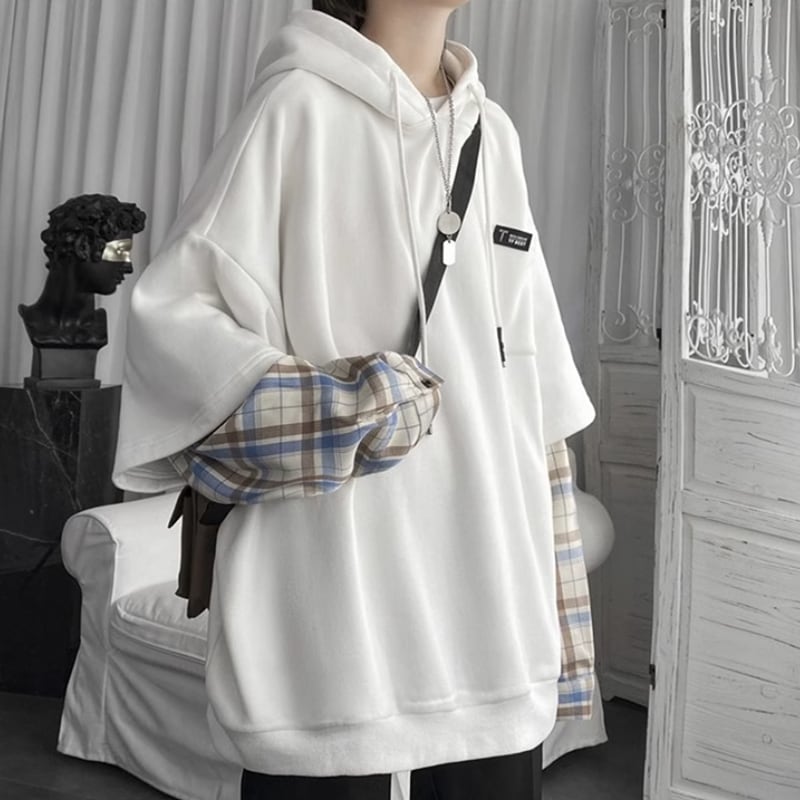 Layered style hoodie HL2189