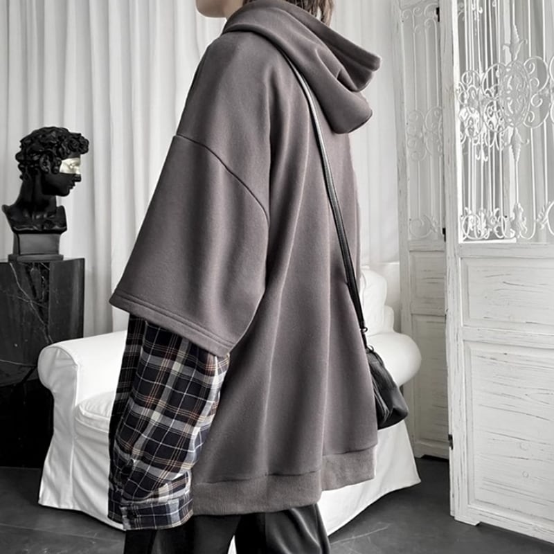 Layered style hoodie HL2189