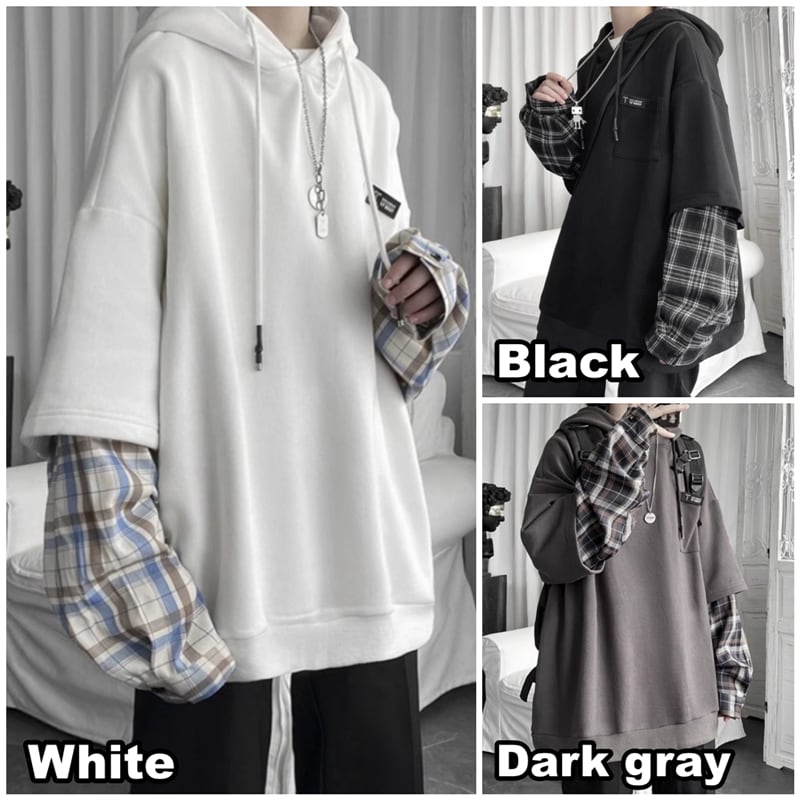 Layered style hoodie HL2189