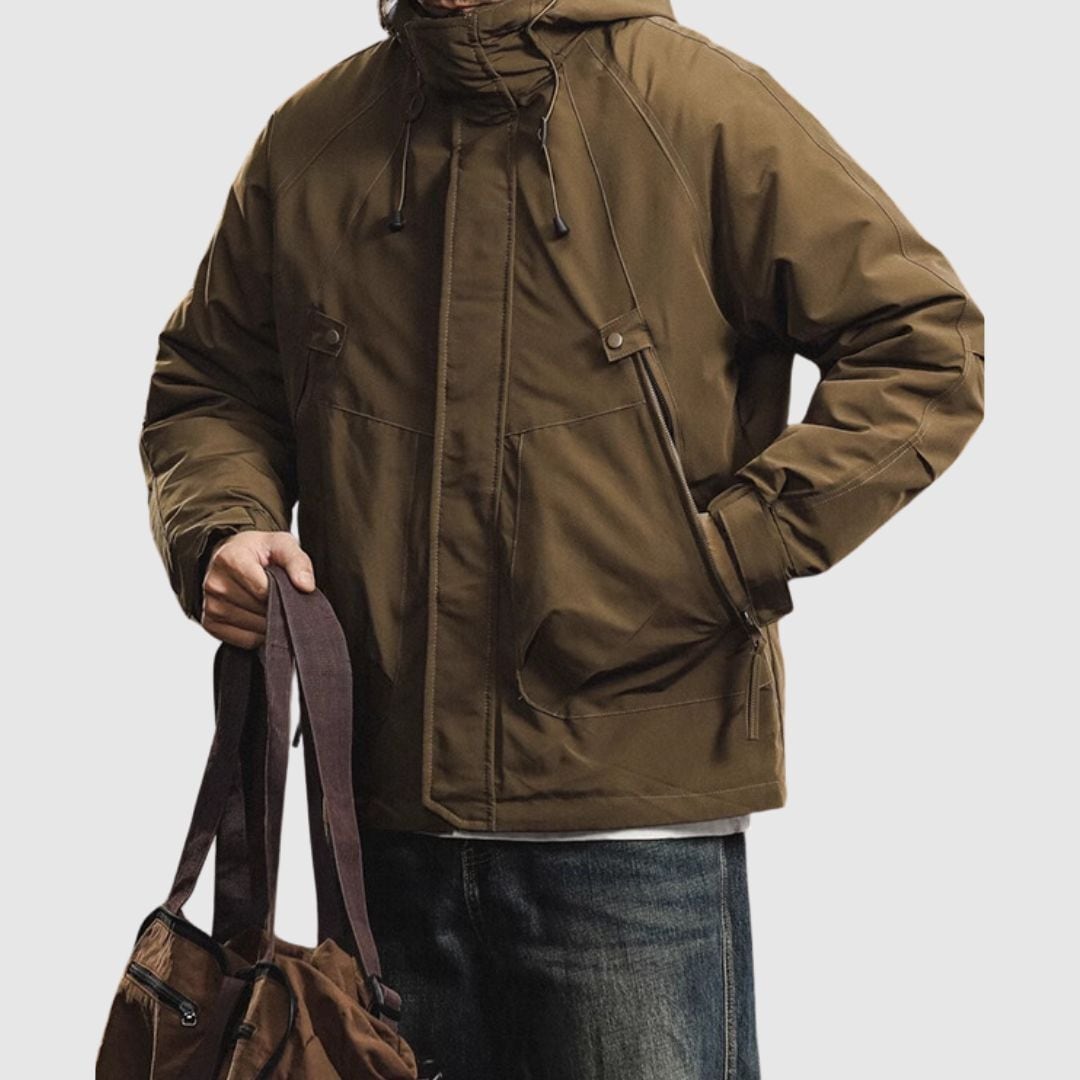 Outdoor jacket with inner down HL2278