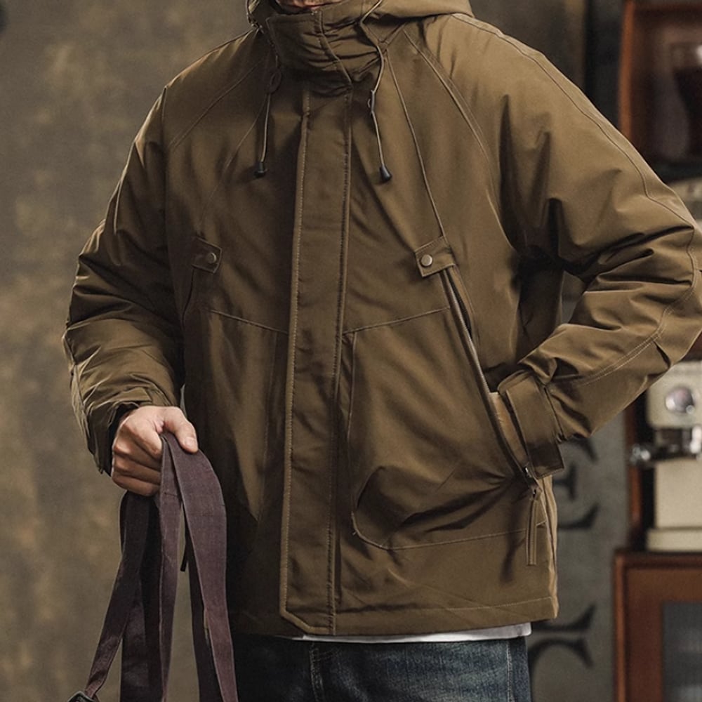 Outdoor jacket with inner down HL2278
