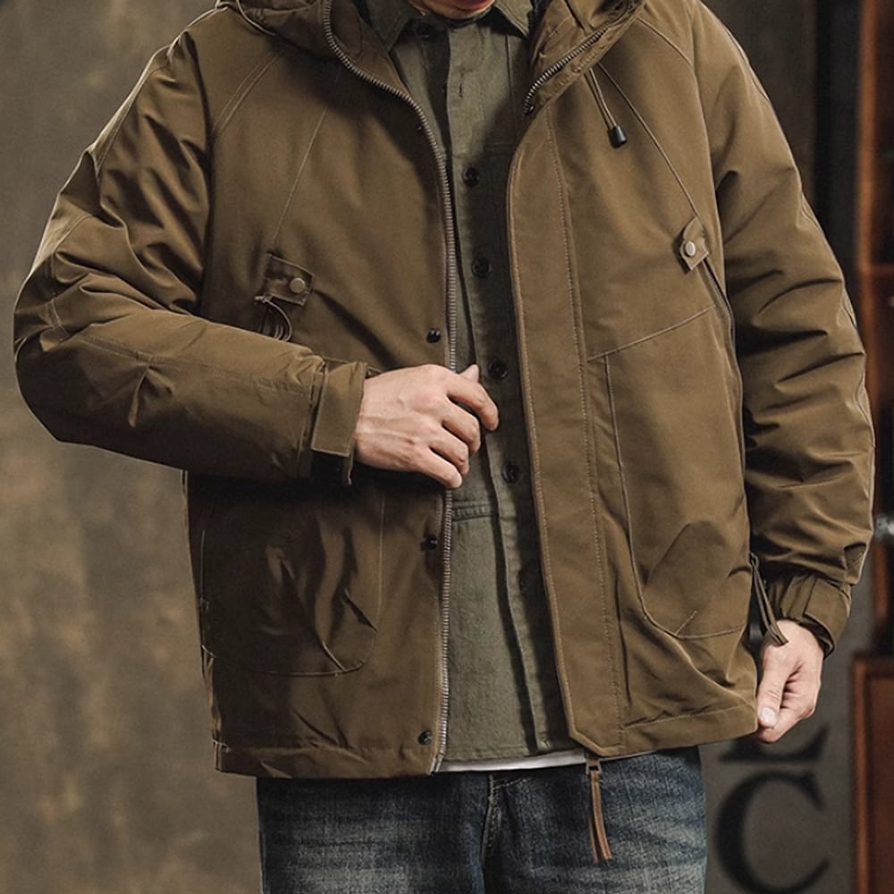 Outdoor jacket with inner down HL2278
