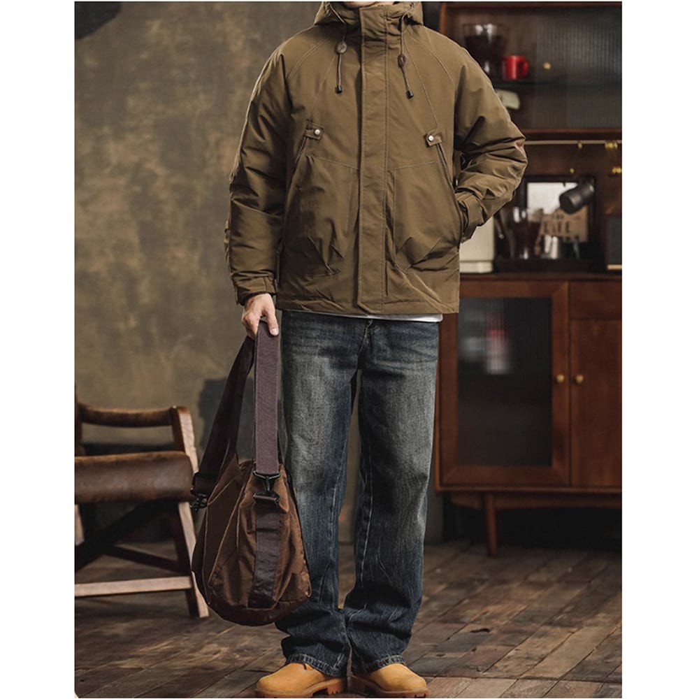 Outdoor jacket with inner down HL2278