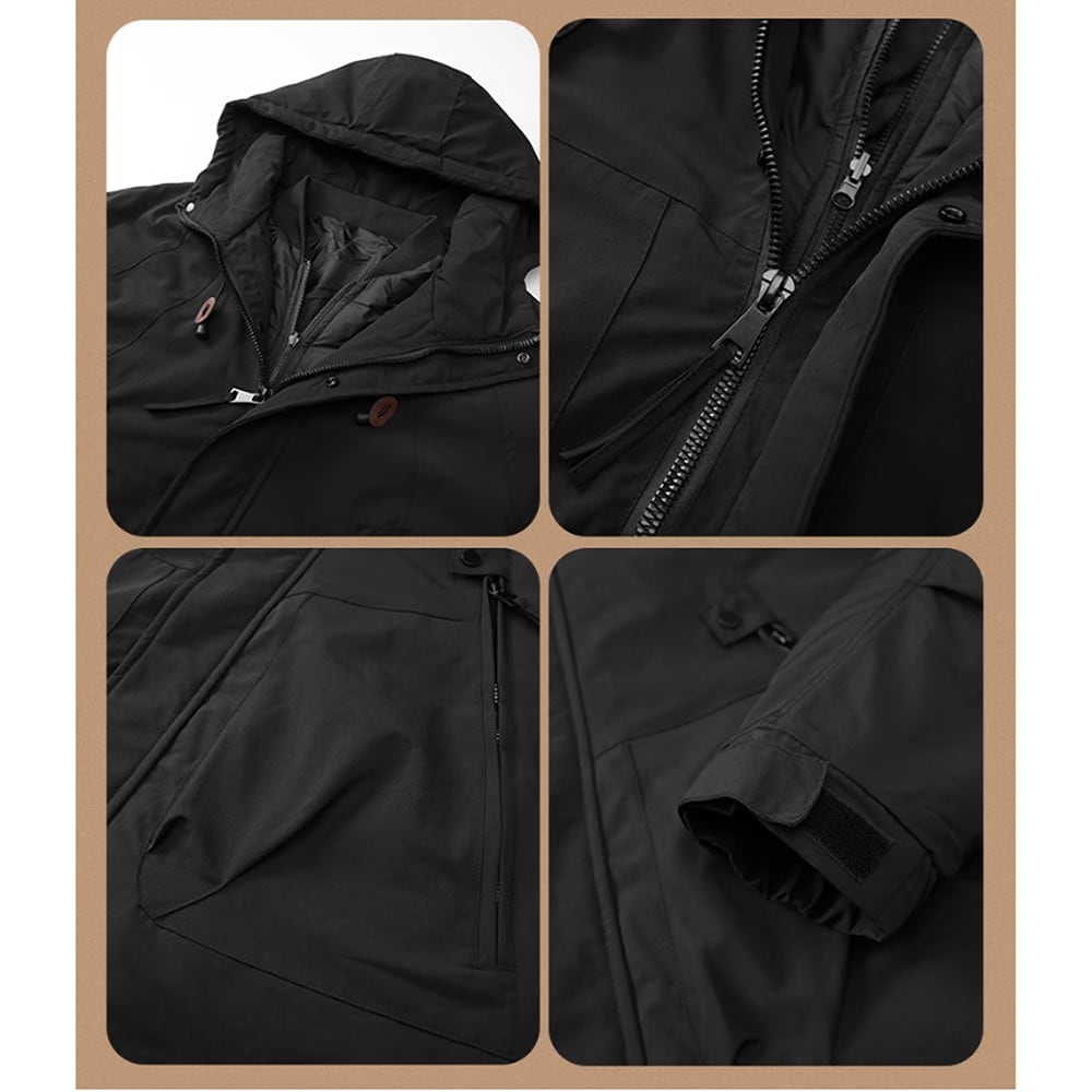 Outdoor jacket with inner down HL2278