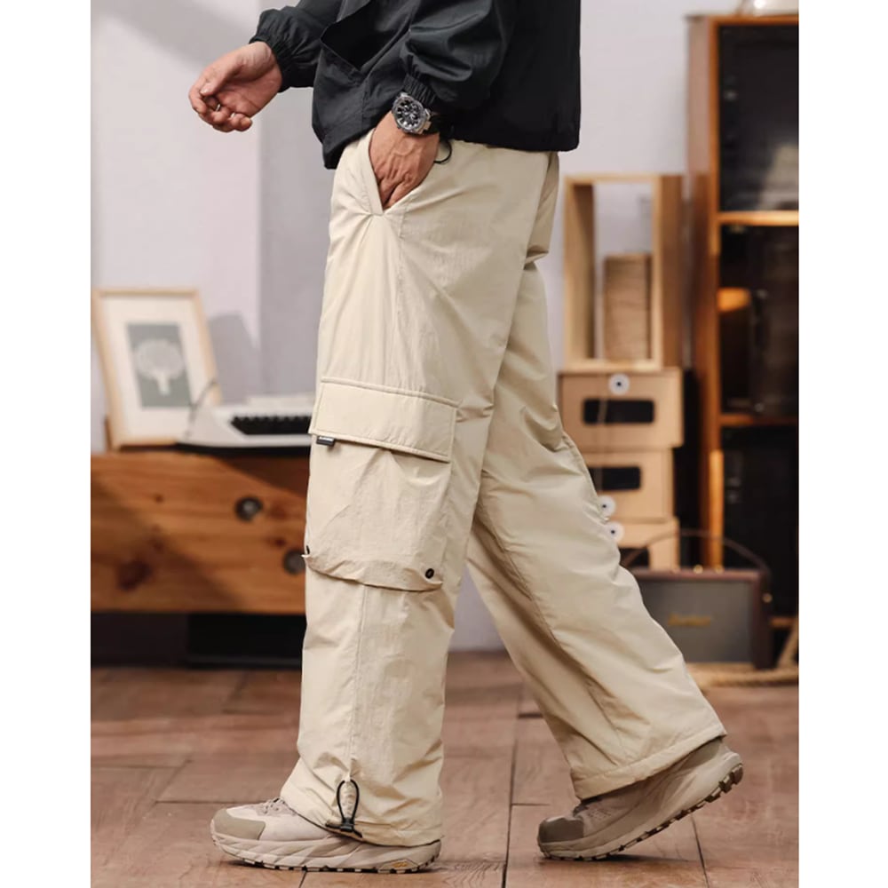 Multi-pocket down pants HL2276