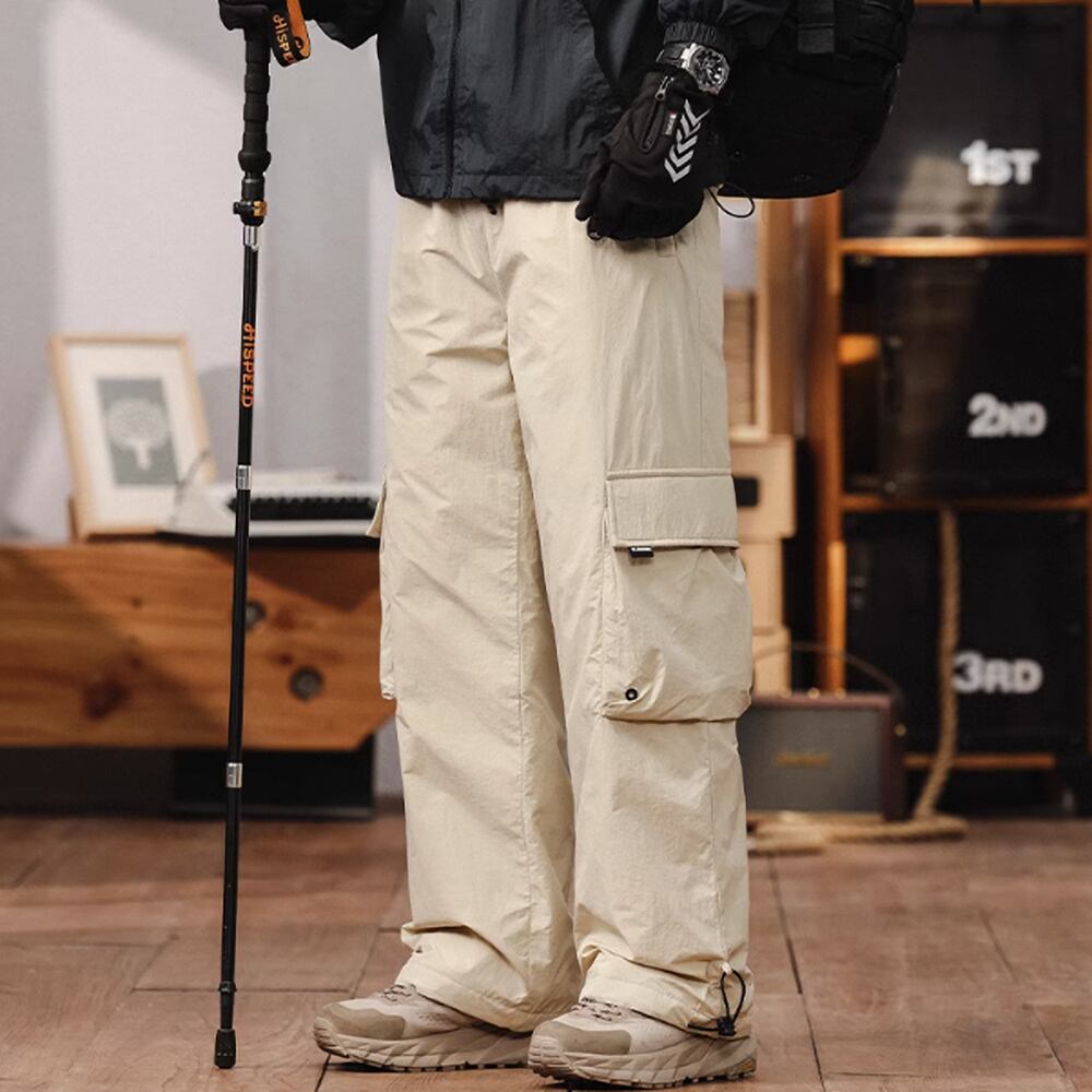 Multi-pocket down pants HL2276