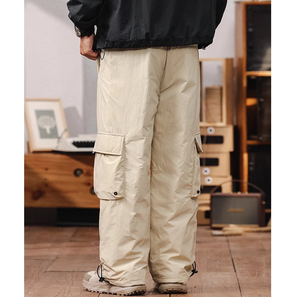 Multi-pocket down pants HL2276