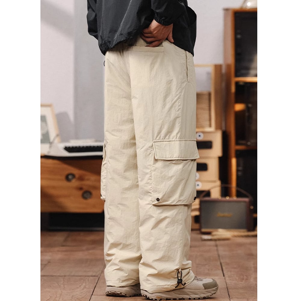 Multi-pocket down pants HL2276