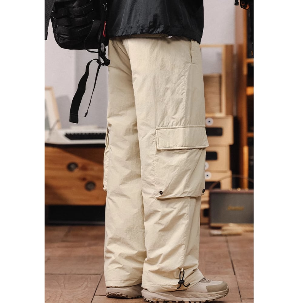 Multi-pocket down pants HL2276