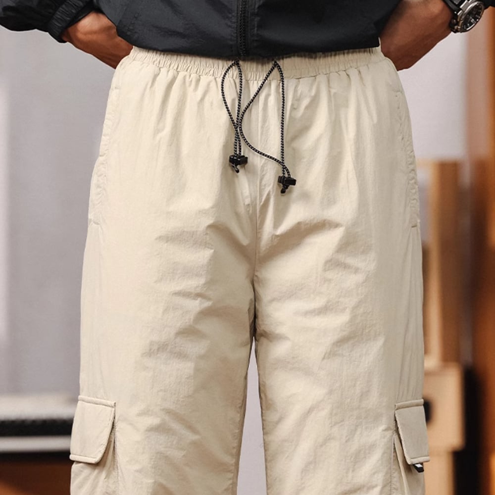 Multi-pocket down pants HL2276