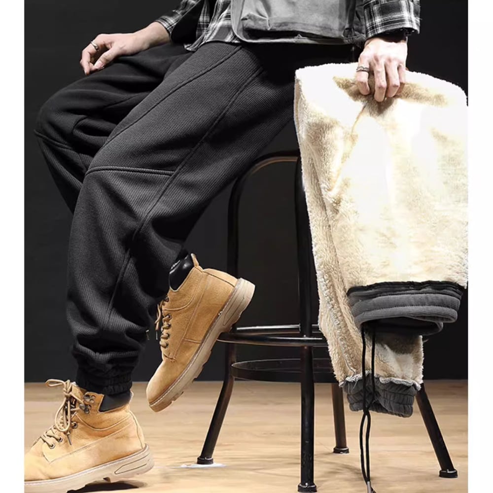Big size boa lining sweat pants HL2260