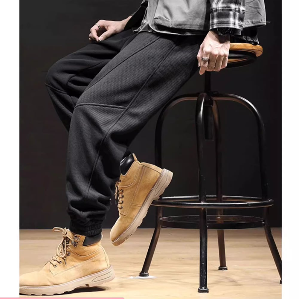 Big size boa lining sweat pants HL2260