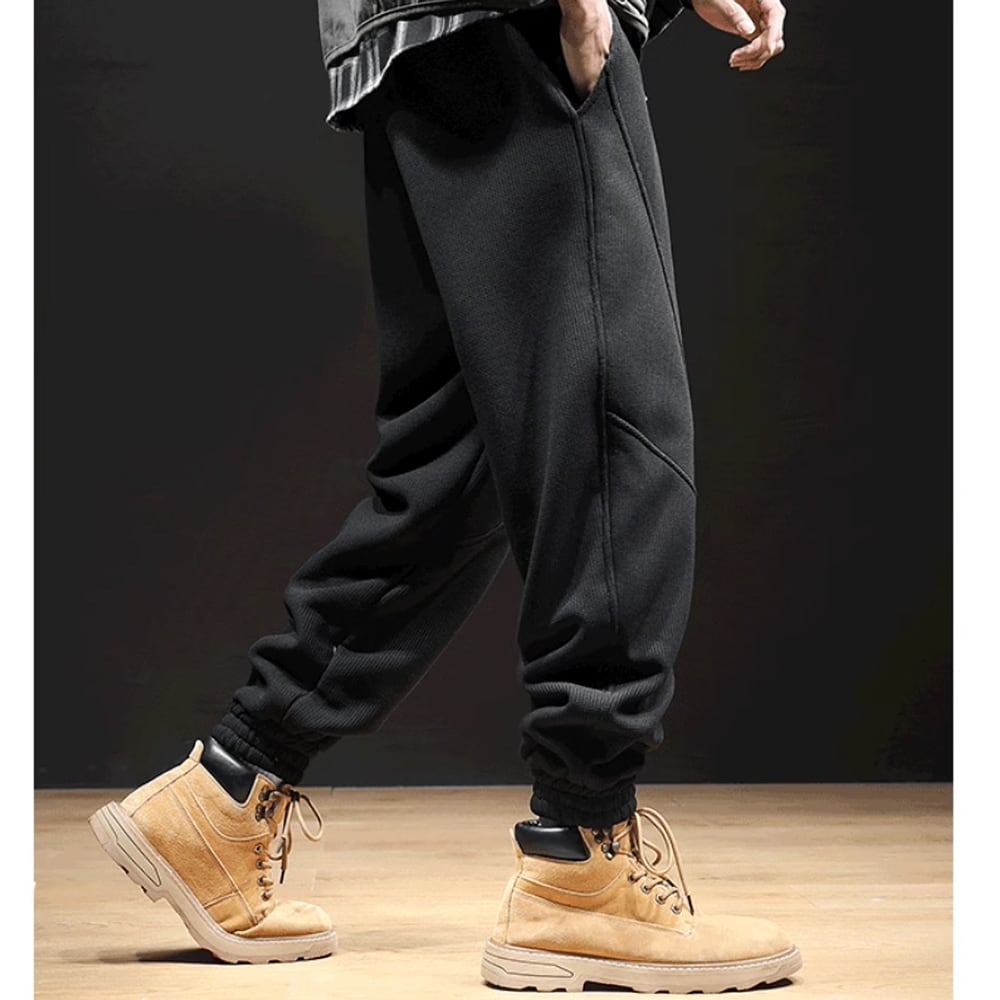 Big size boa lining sweat pants HL2260