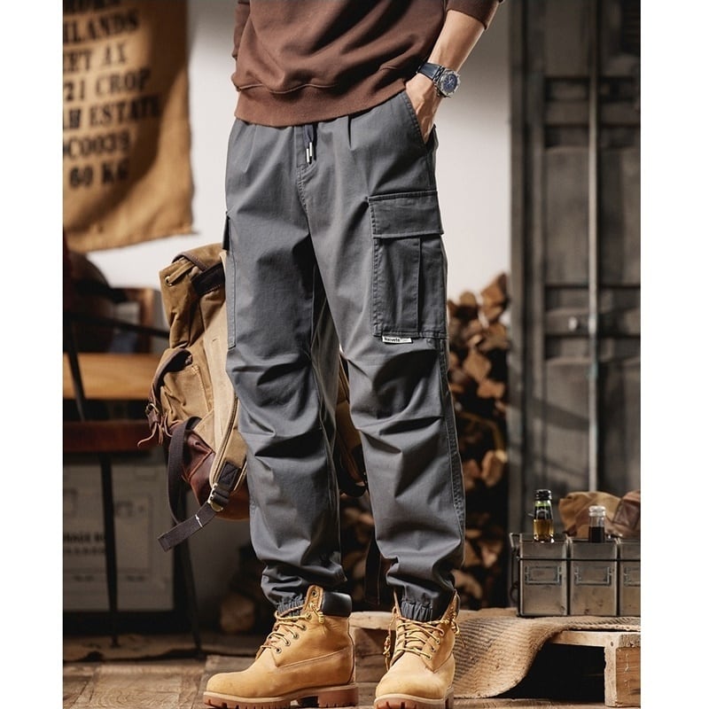 Big size casual cargo pants HL2214