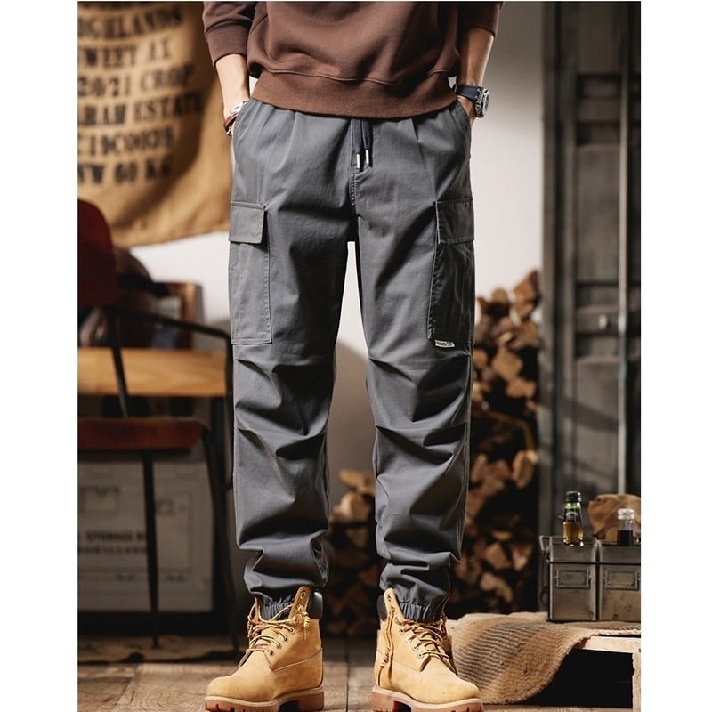 Big size casual cargo pants HL2214