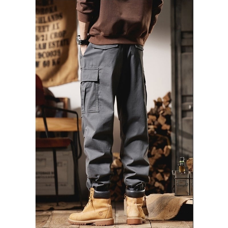 Big size casual cargo pants HL2214