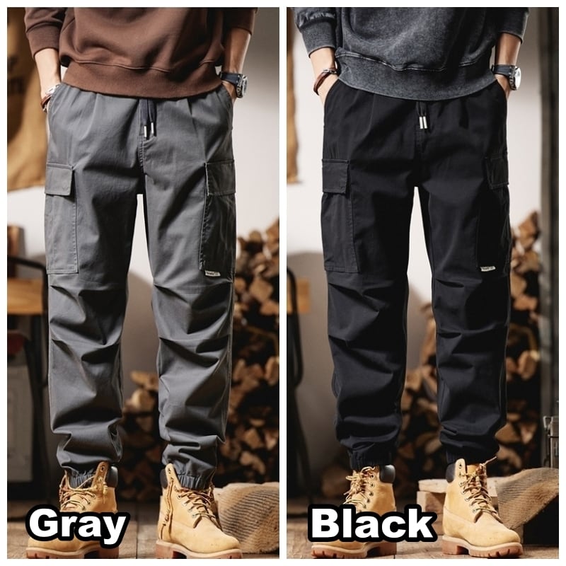 Big size casual cargo pants HL2214
