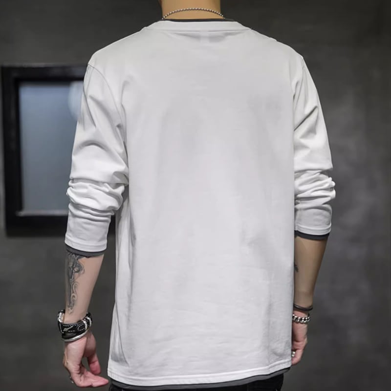 Round neck basic long sleeve T-shirt HL2179