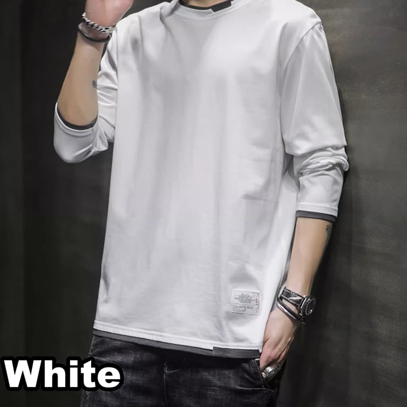 Round neck basic long sleeve T-shirt HL2179