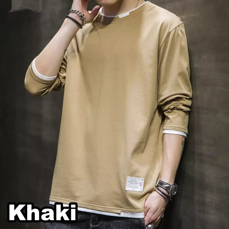 Round neck basic long sleeve T-shirt HL2179