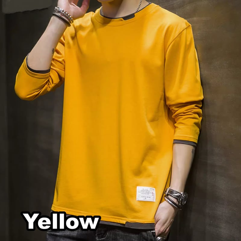 Round neck basic long sleeve T-shirt HL2179