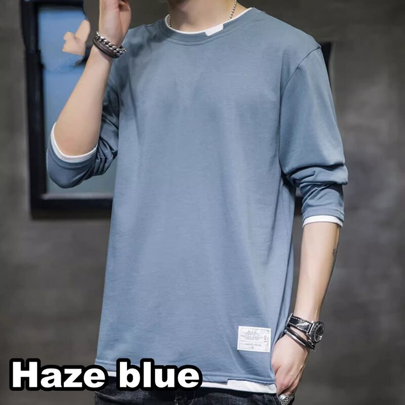 Round neck basic long sleeve T-shirt HL2179