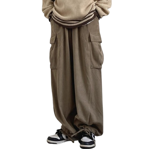 Corduroy wide pants HL2195