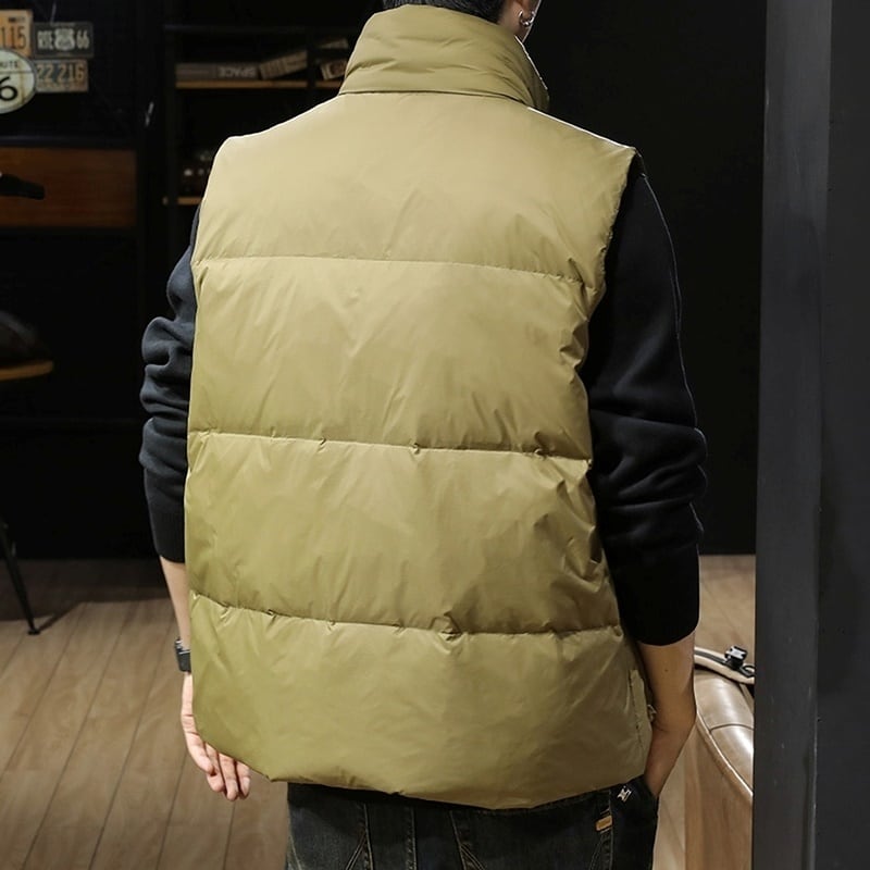 Stand collar down vest HL2226