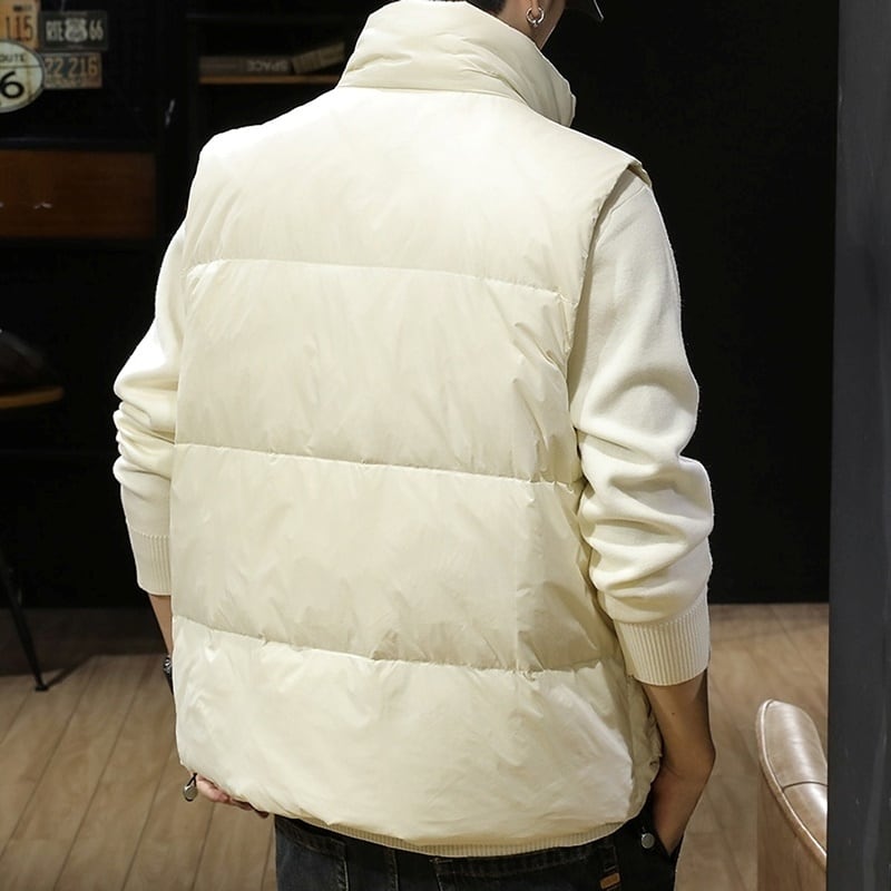 Stand collar down vest HL2226