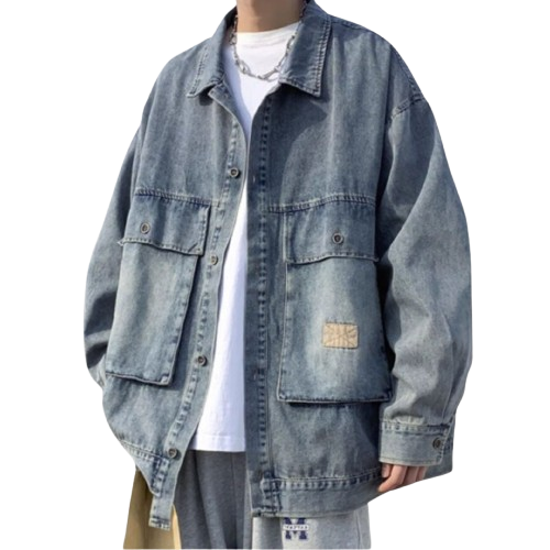 Big pocket denim jacket HL2209