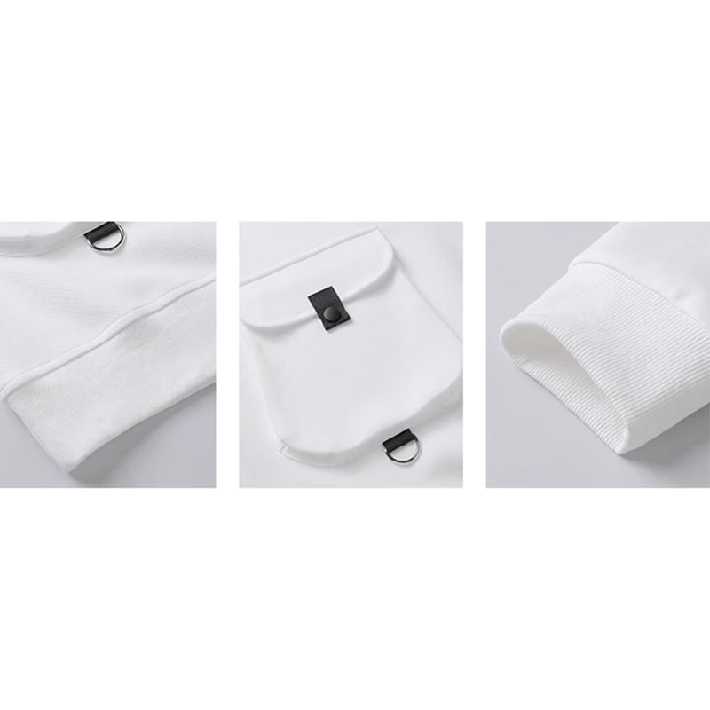 Sweatshirt with big flap pockets HL2247