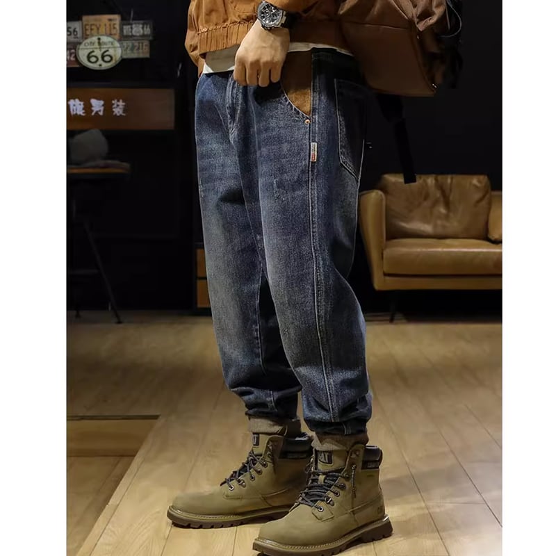 Loose straight denim jeans HL2249