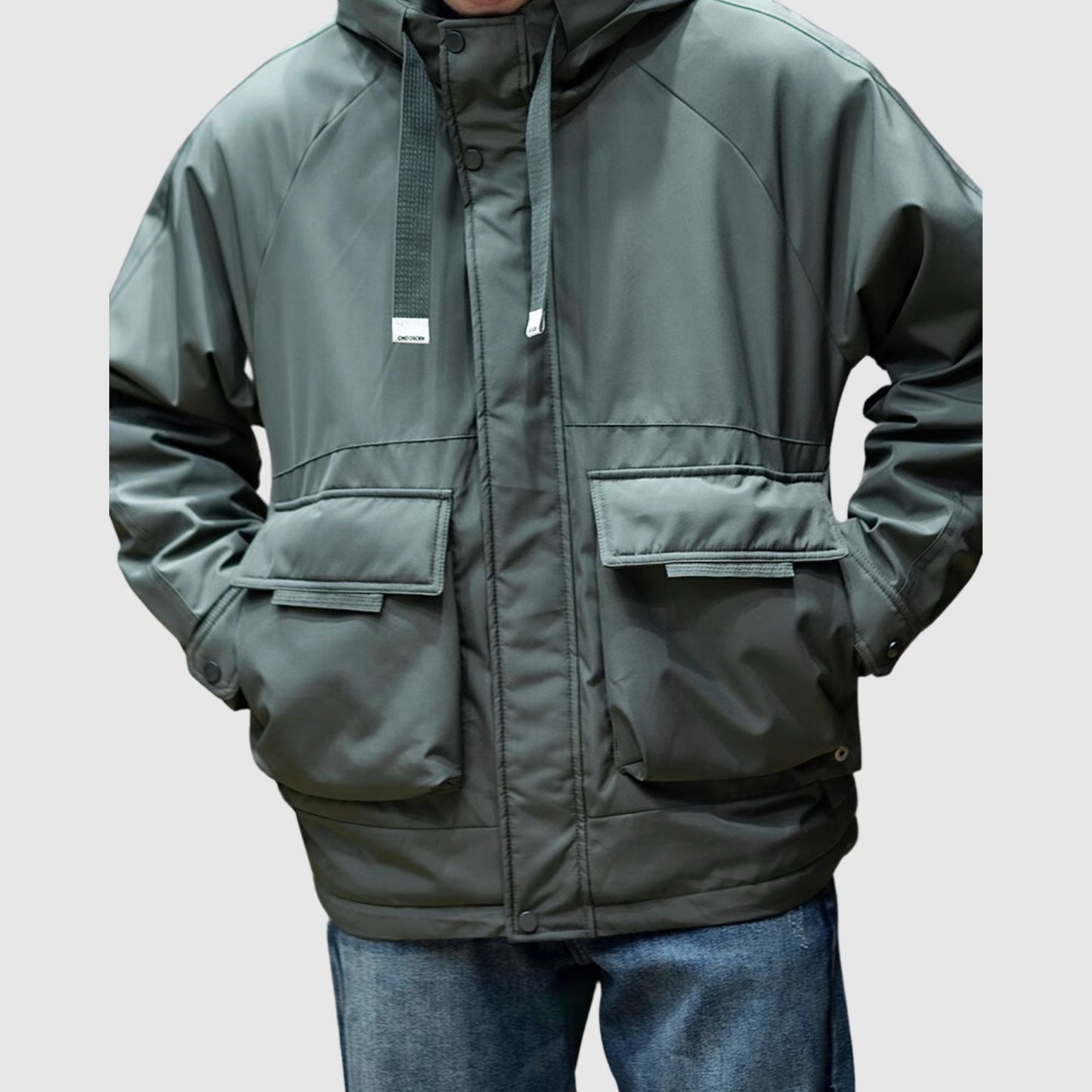 Big Pocket Hoodie Jacket HL1869