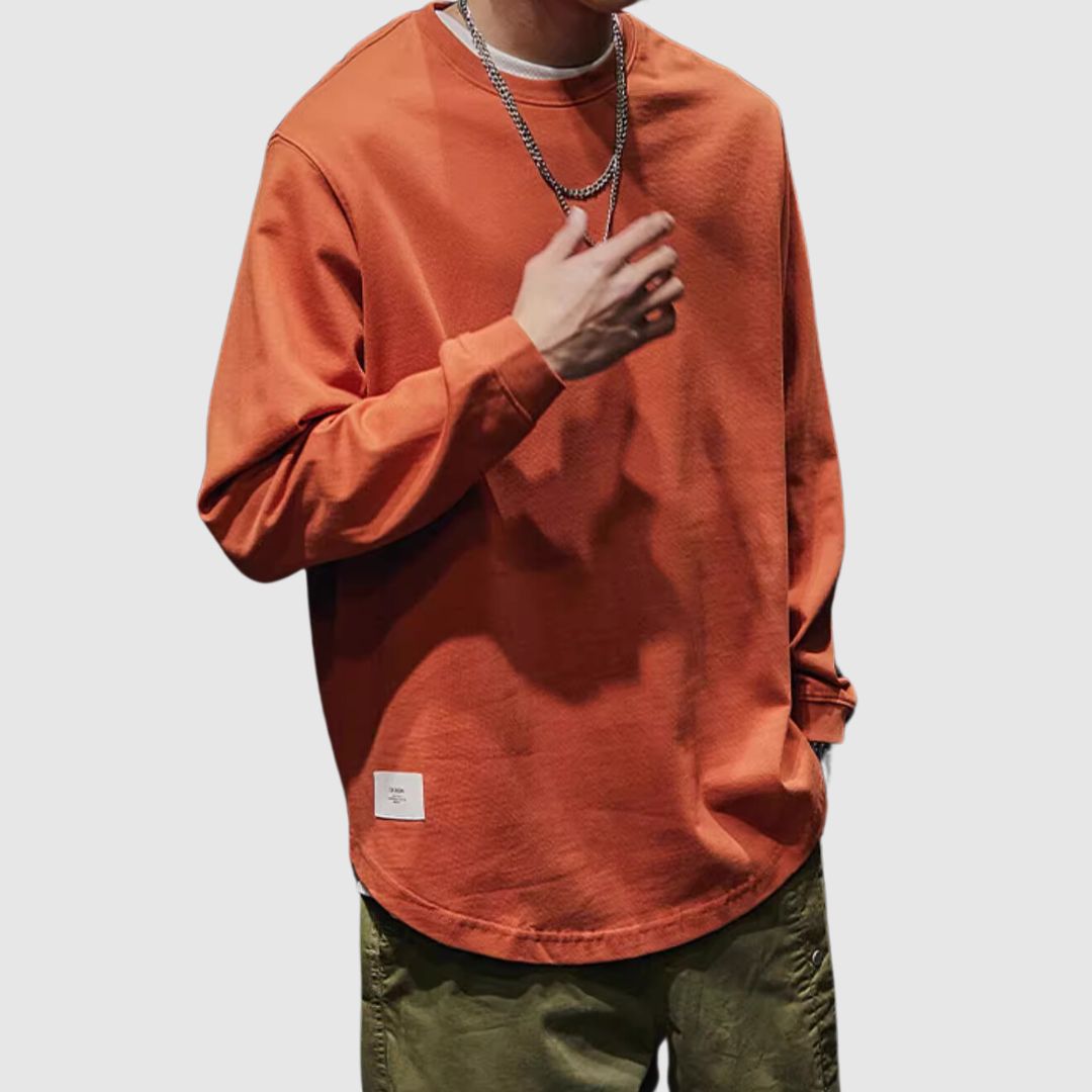 ラウンドネックシンプルTシャツ HL1944