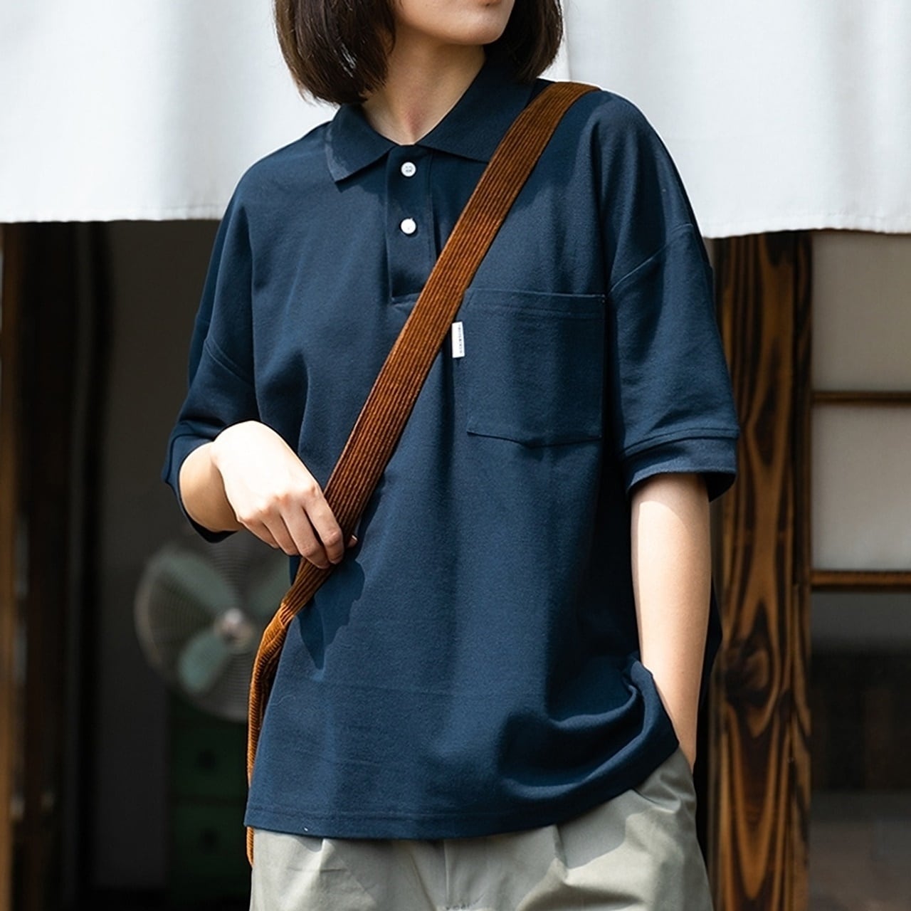Half Sleeve Blue Polo Shirt HL1699